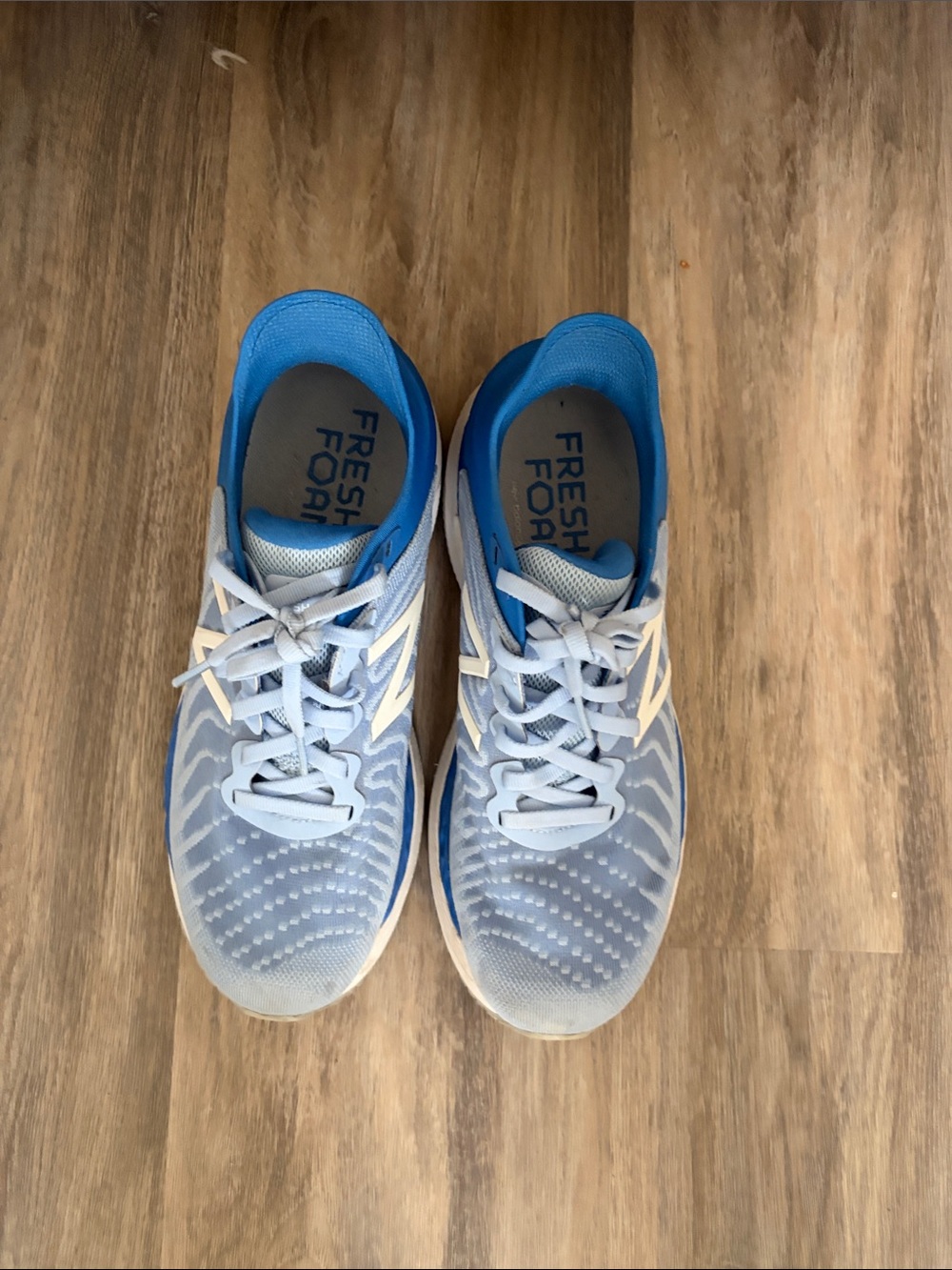 New Balance Light Blue and White Women's Athletic Shoes